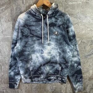 Champion Galaxy blue tie-dye hoodie Size M Men's  #tie-dye #champion